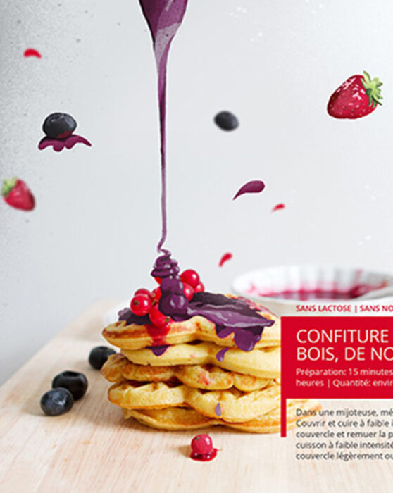 publicité illustrée gaufre