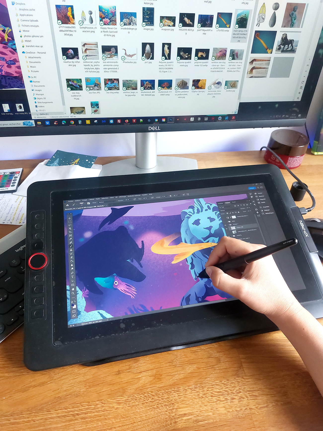 illustration tablette graphique